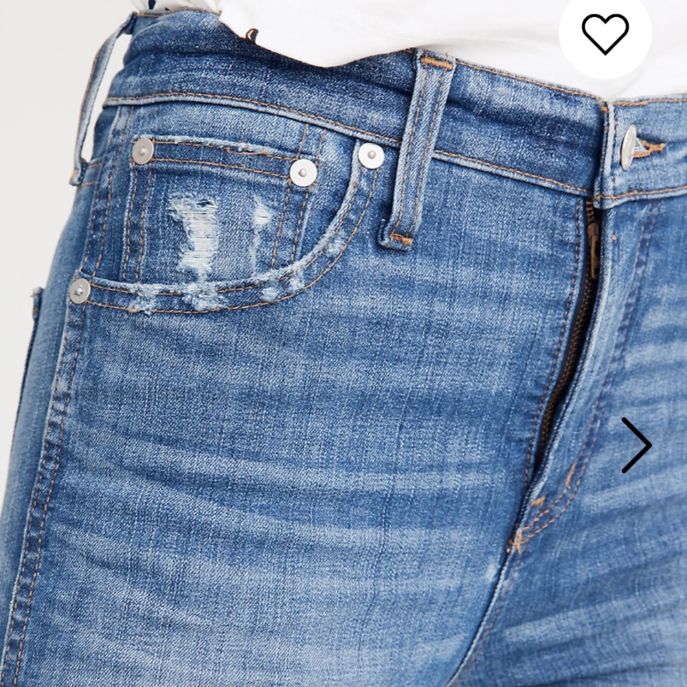 Madewell 10” High Rise Skinny Jeans: Drop Step Hem - Picture 8 of 16